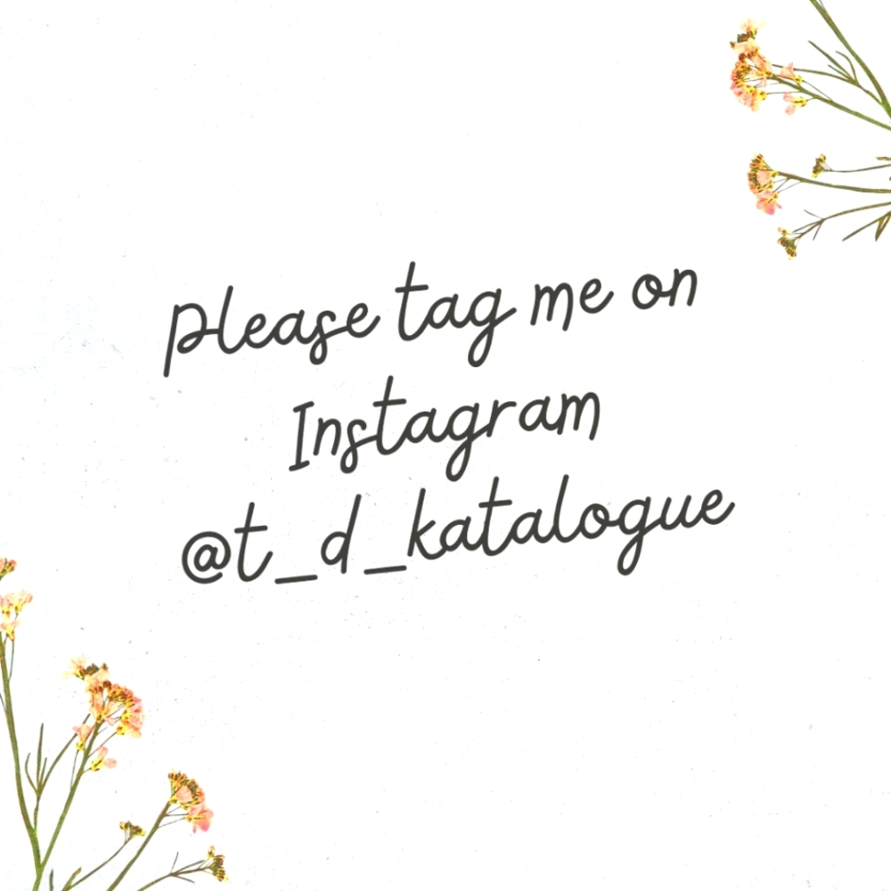 Tag me on Instagram in your new purchase